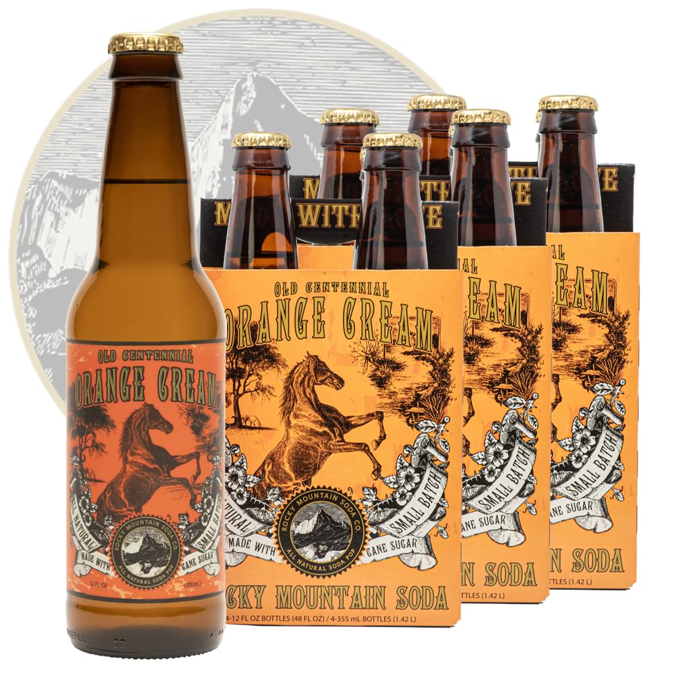 Rocky Mountain Soda Orange Cream Soda Pop - Small Batch Delight