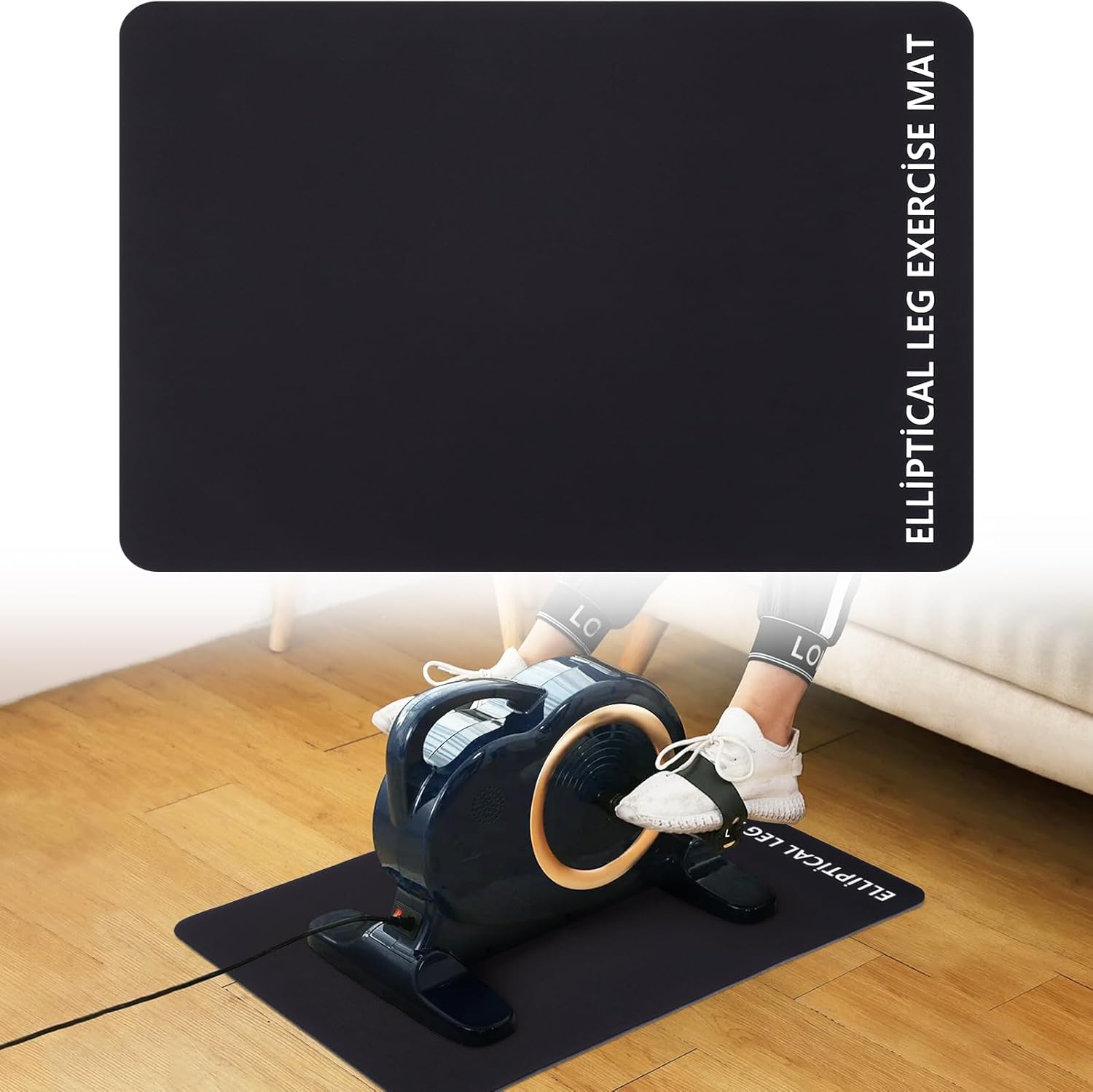 Non-Slip Elliptical Mat for Ultimate Stability