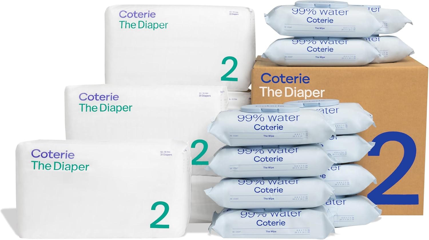 Coterie Baby Kit: Plant-Based, Hypoallergenic, Sensitive Skin