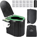 Portable Camping Toilet with Lid - Stay Comfortable Anywhere!