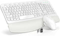 Wireless Keyboard and Mouse Combo Ergonomic Wave Keys - Comfortable