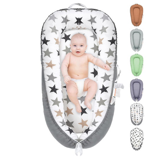 Co-Sleeping Baby Lounger: Soft & Breathable Nest!