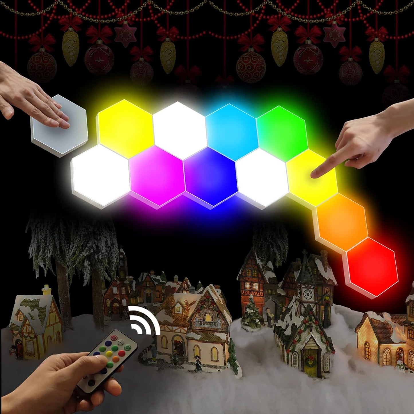 Hexagonal Wall Light Modular Touch Sensitive LED Lights for Home