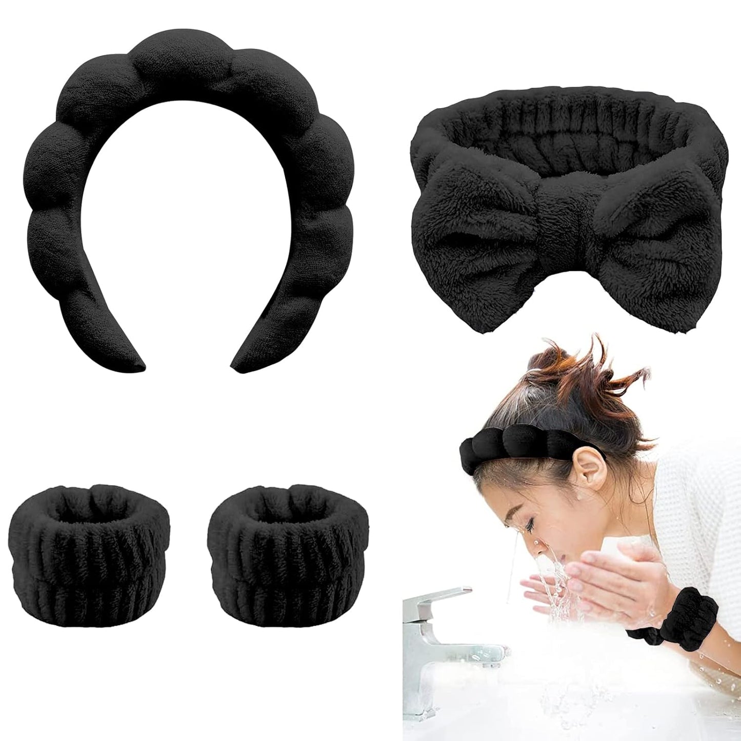 Spa Headband Set - Prevent Liquid Overflow!