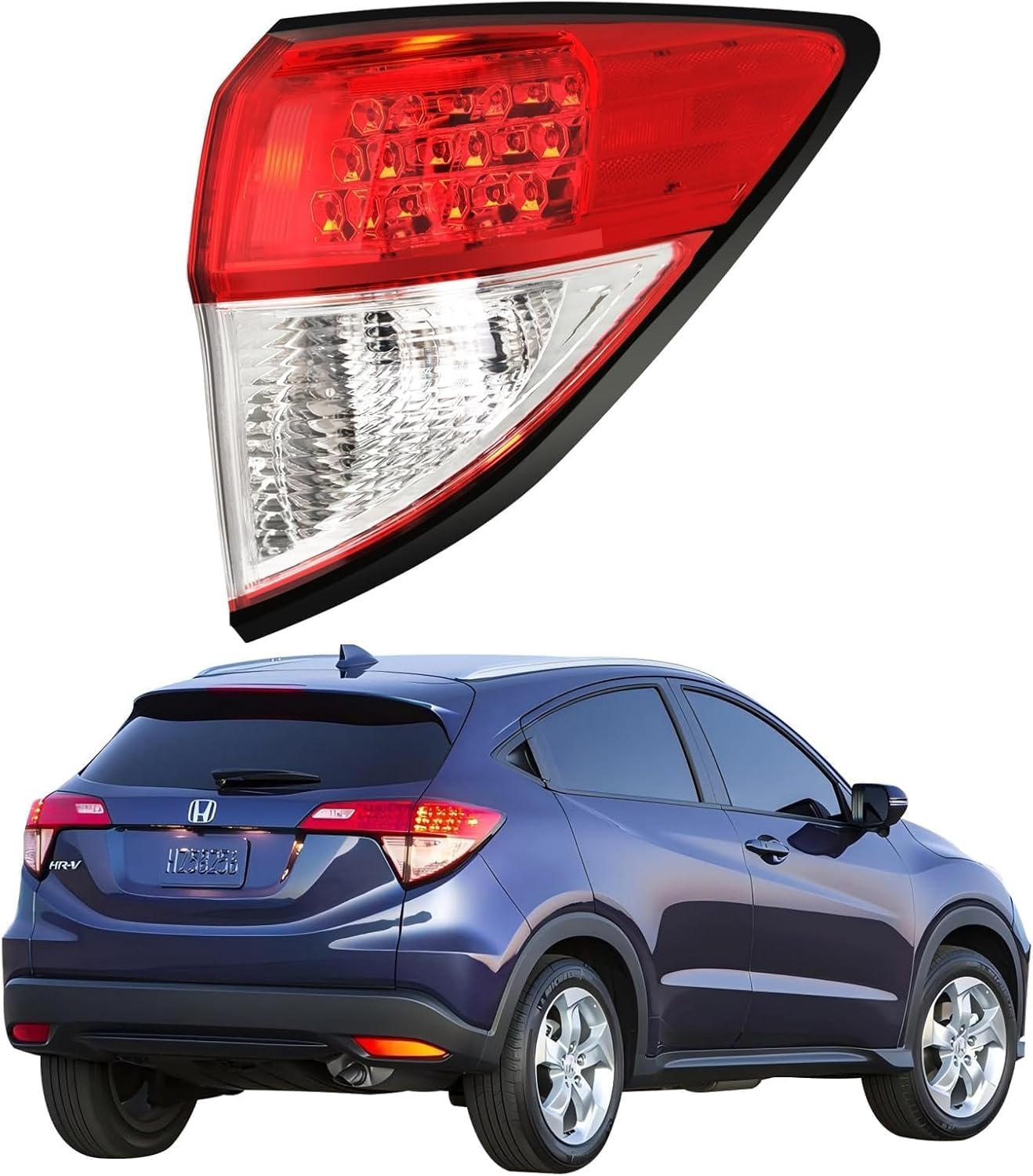 Passenger Side Tail Light Assembly for Honda HRV 2016-2022