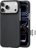 pitaka iPhone 17 Pro Case 6.3 in - Ultra-Slim Aramid Weave