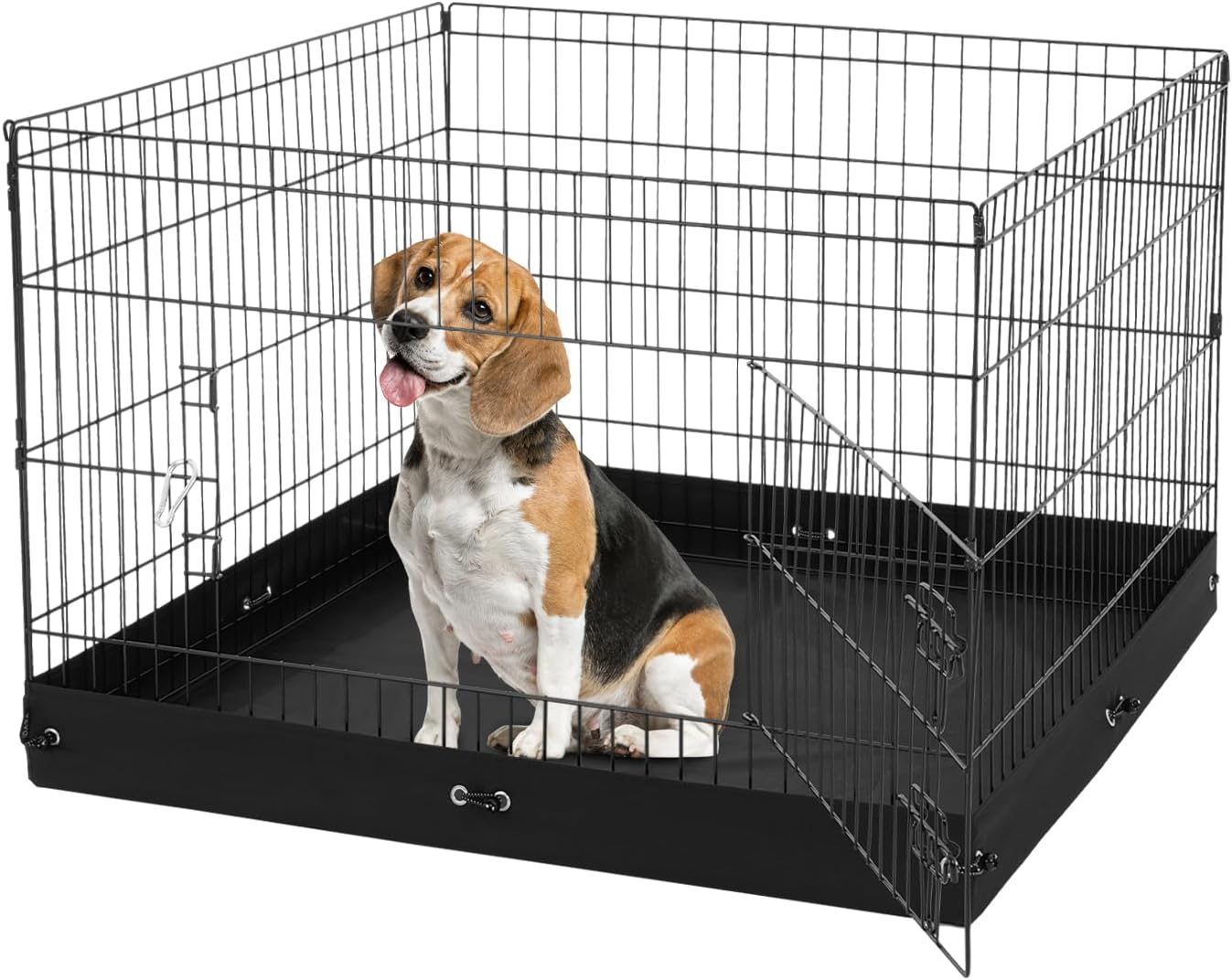 VEVOR Dog Playpen for Small Pets - Foldable Metal Exercise Pen