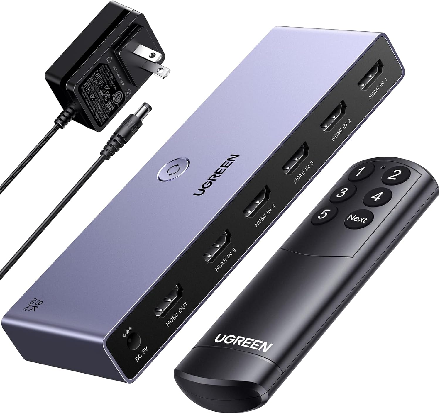 8K HDMI Switch 5-in-1 Out - Ultimate 4K Display