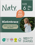 Naty BioEmbrace Baby Diapers Size 6 (35+ lbs) - Plant-Based Dryness