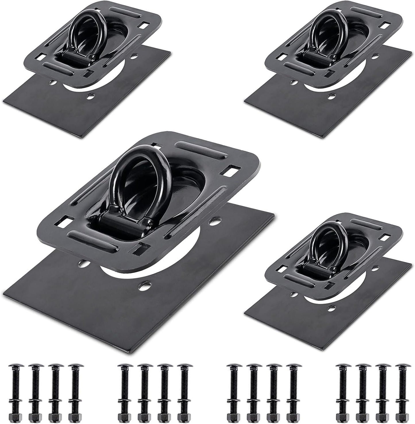 Recessed Tie Down D-Rings Anchor for Secure Cargo Transport