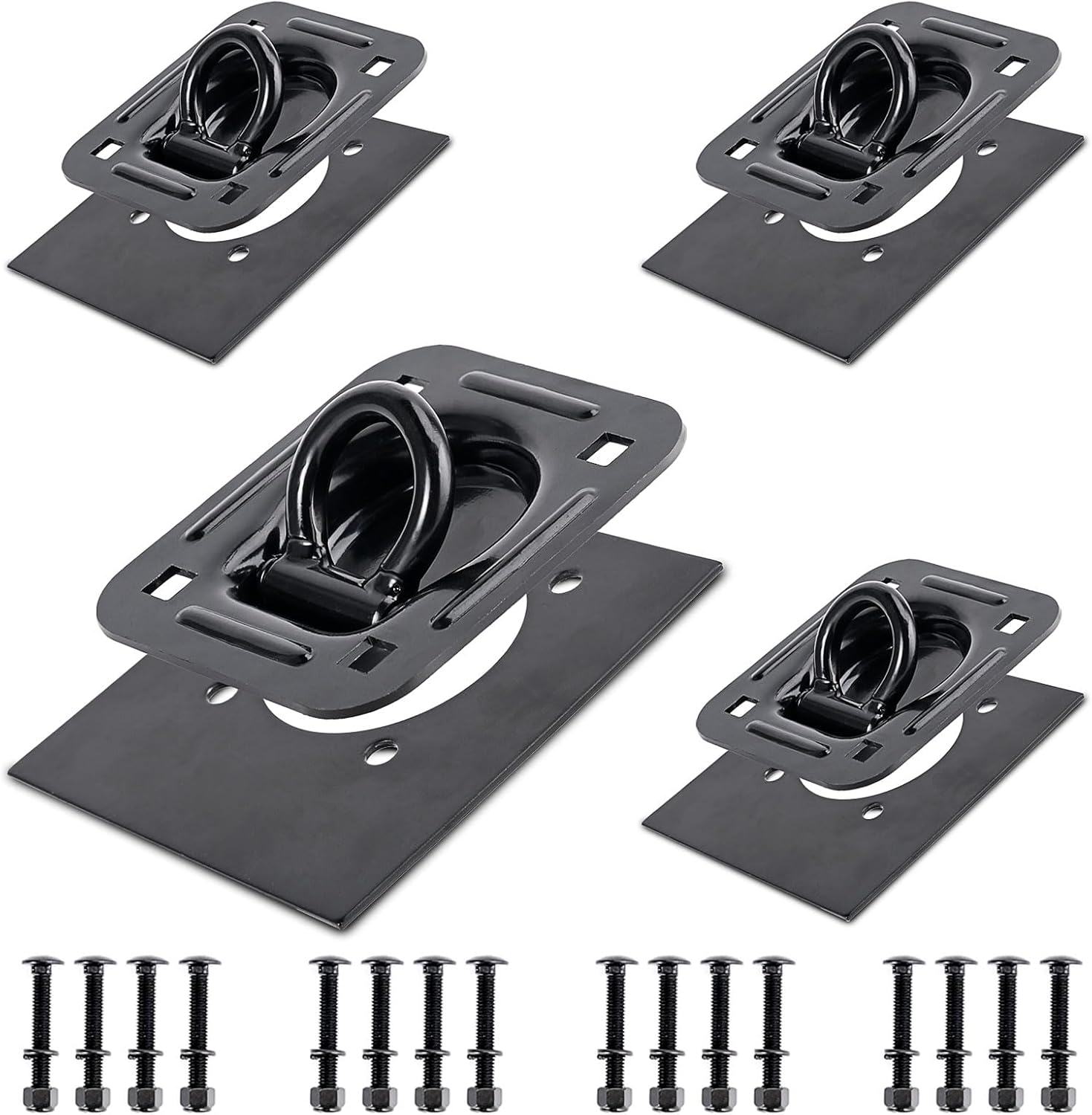 Recessed Tie Down D-Rings Anchor for Secure Cargo Transport