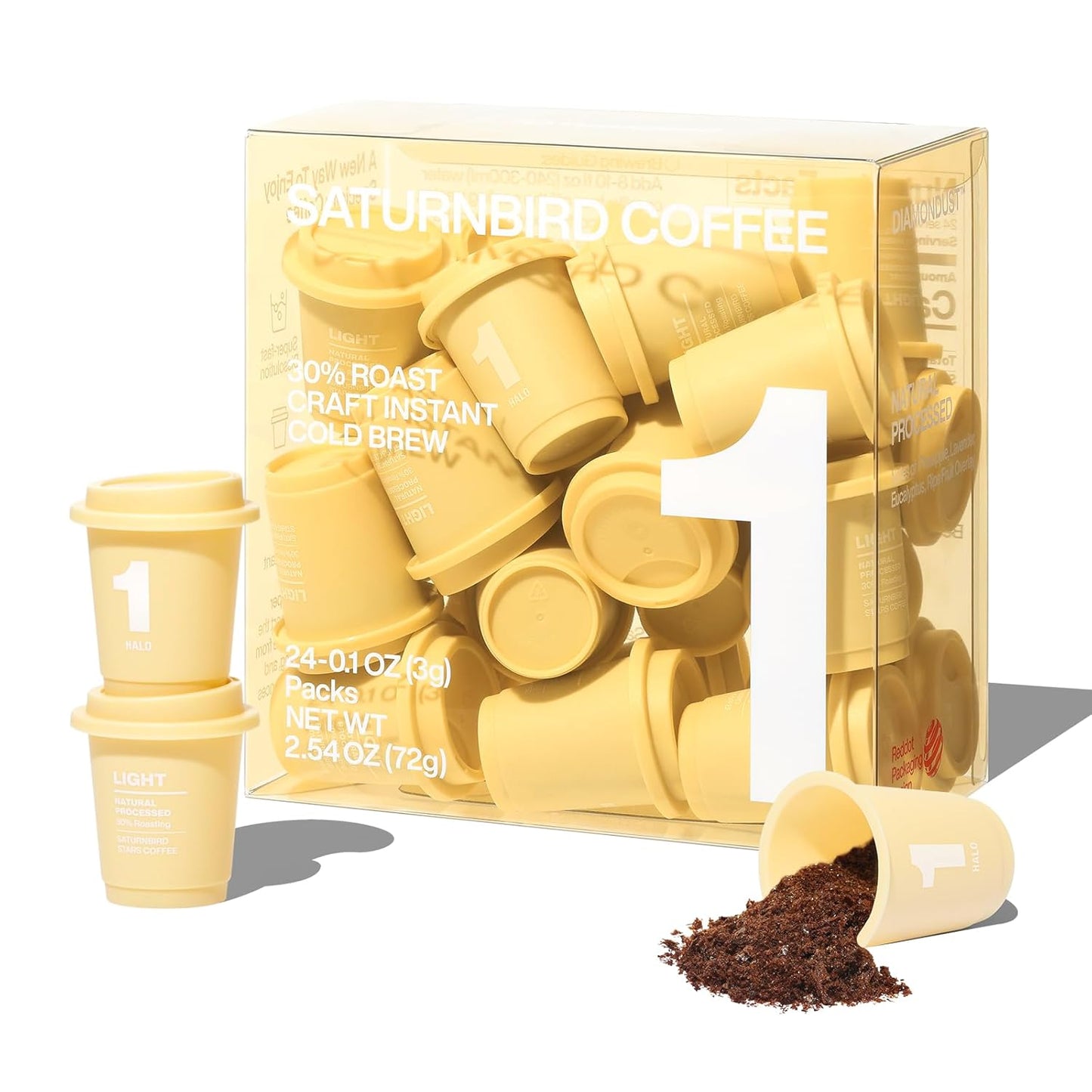 SATURNBIRD Instant Cold Brew Coffee - Bright & Fruity Blend