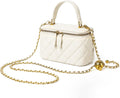 Small Quilted Box Crossbody Purse For Women - Compact Elegance