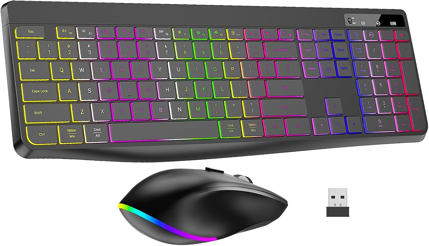 BANRUO Backlit Wireless Keyboard & Mouse: Ergonomic Design