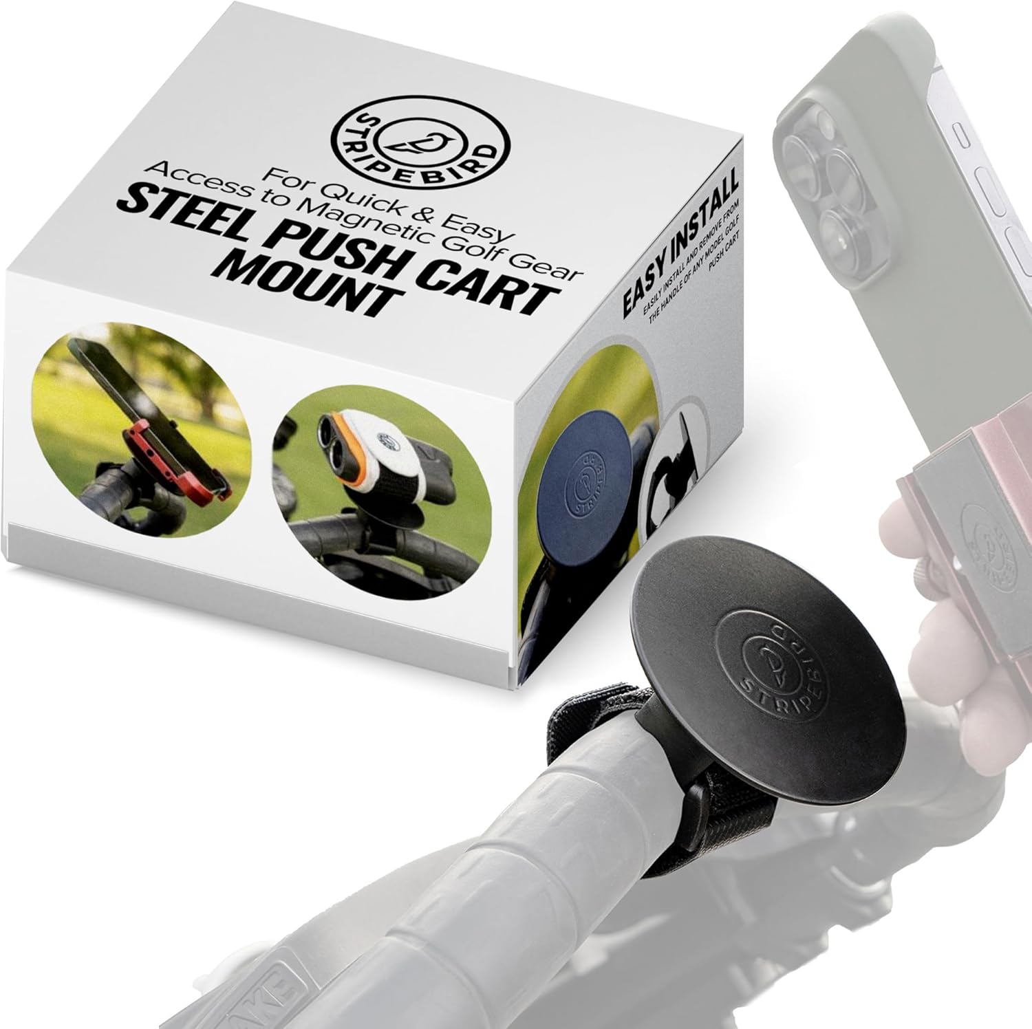 Convenient Magnetic Accessory Mount for Golf Carts
