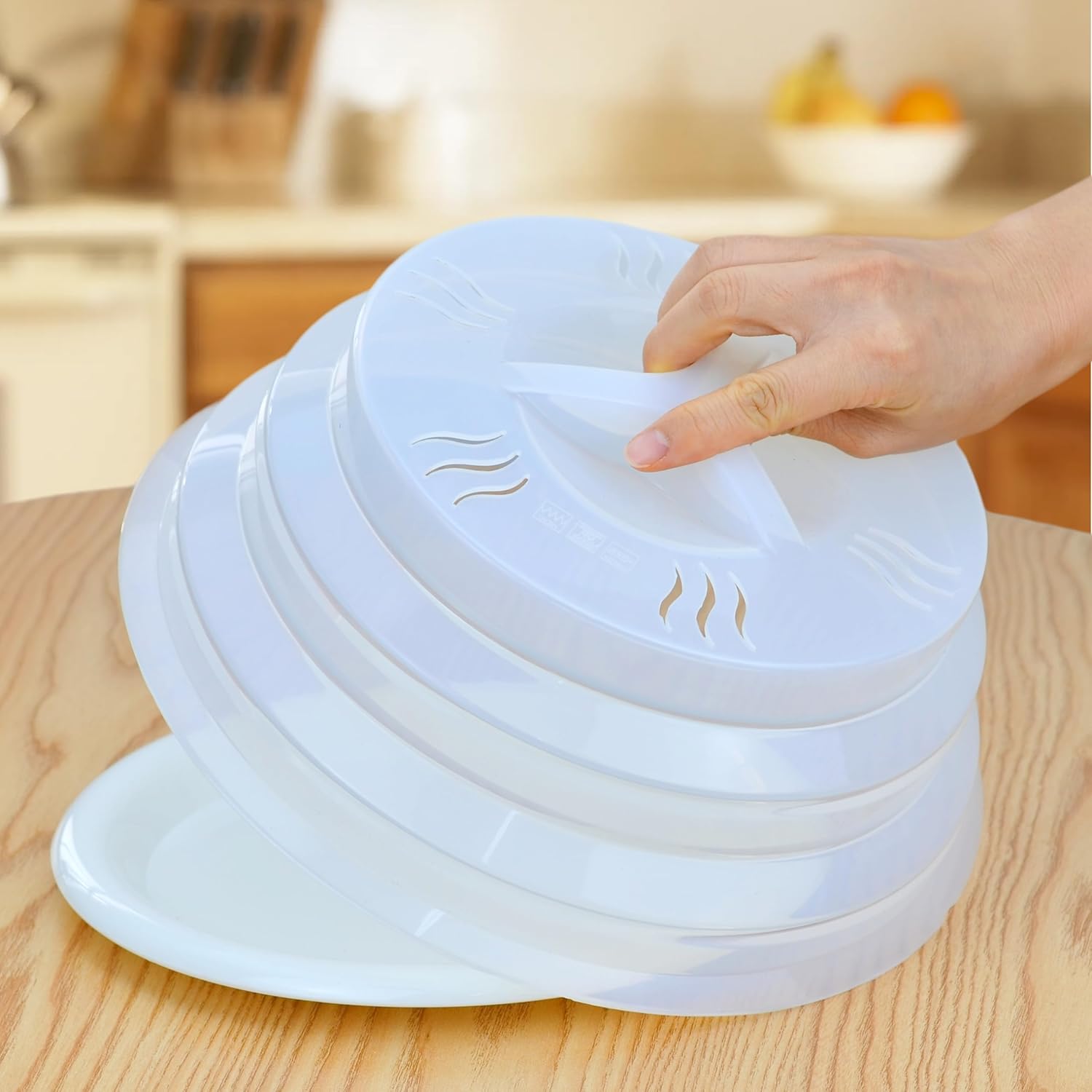 BPA-Free Silicone Microwave Cover - Mess-Free Cooking!