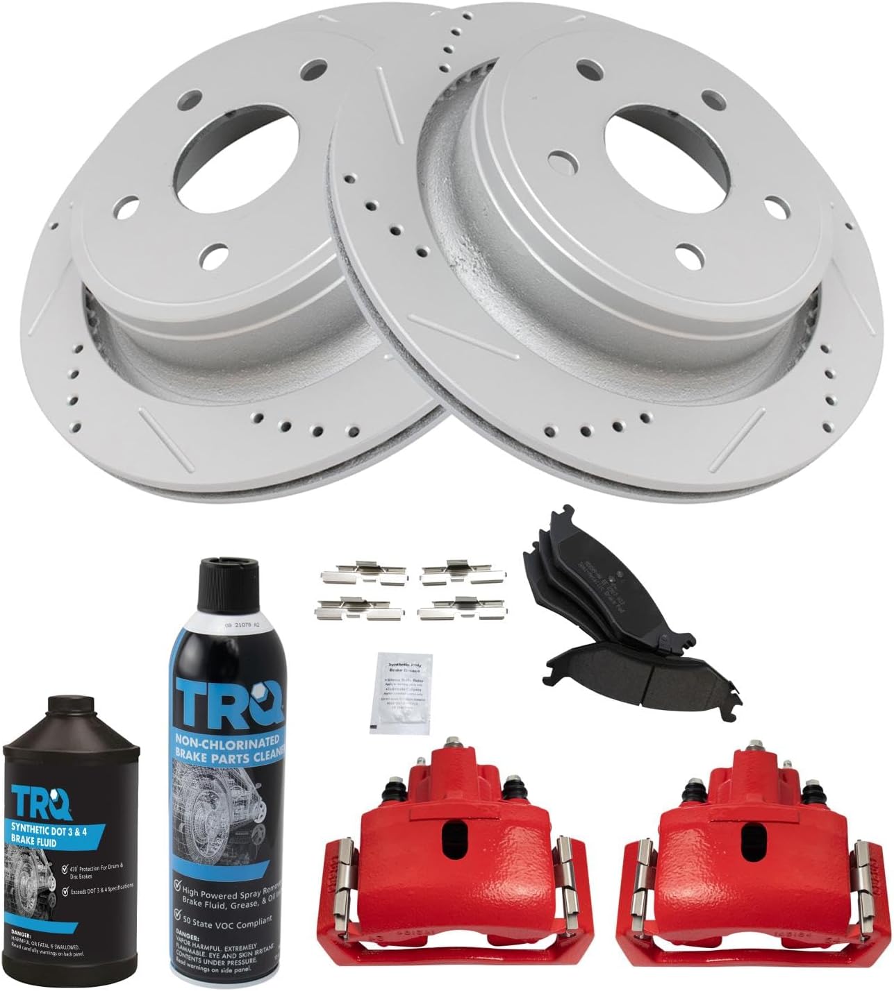 TRQ Performance Rear Brake Pad & Rotor Kit for 1500 Durango