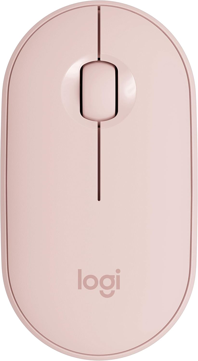 Logitech Pebble Silent Wireless Mouse - Quiet Clicks, Rose