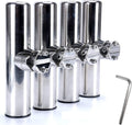 Amarine Made Boat 4pcs Fishing Rod Holder Rail Mount - Adjustable