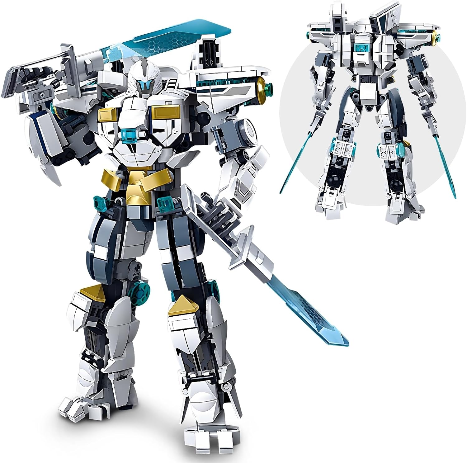 Ice Warrior Mech Building Set for Creative Action Robot Lovers