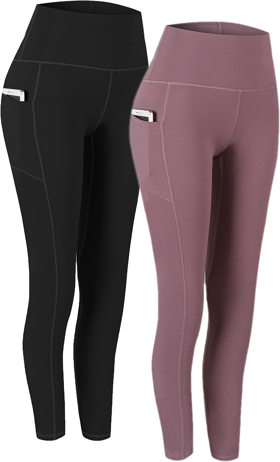 Fengbay High Waist Yoga Pants with Pockets for Women Fitness
