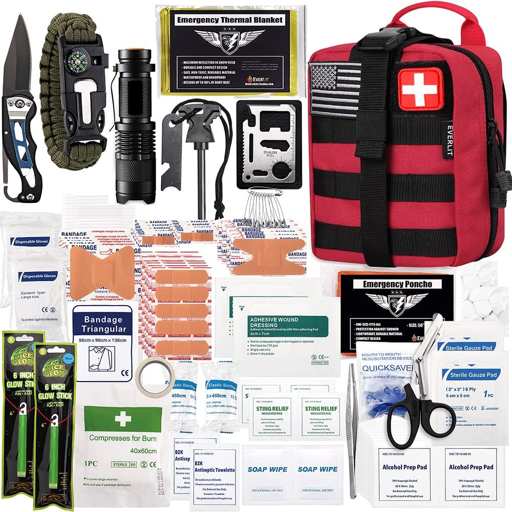 EVERLIT 250-Piece Survival Kit for All Adventures