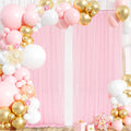 Pink Sequin Backdrop Curtains 2pcs 5ft x 10ft - Shimmery Photography