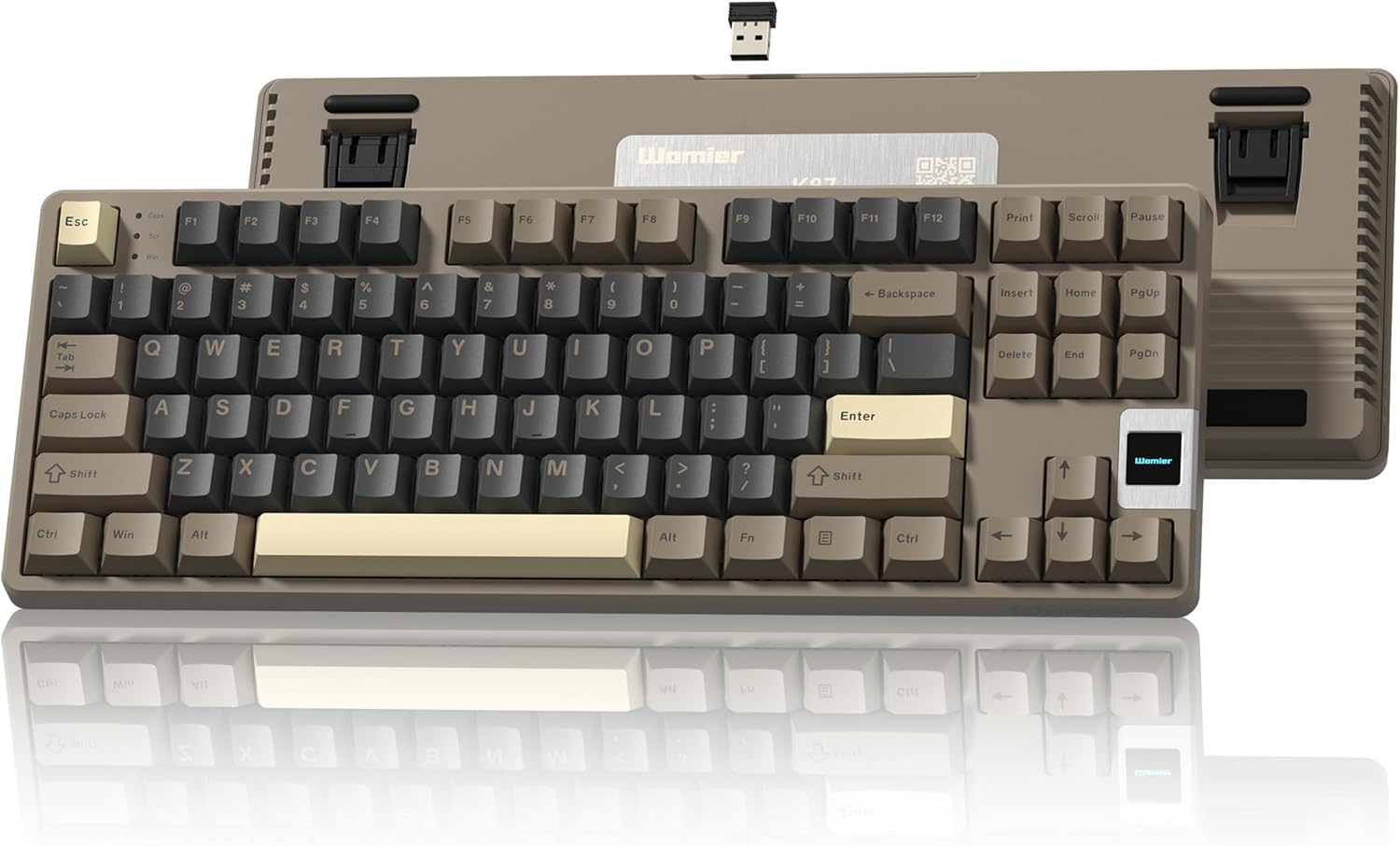 QK87 Wireless Gaming Keyboard with Multimedia Screen and RGB