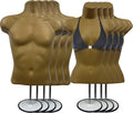 Male and Female Mannequin Torso Set - Stackable Countertop Display