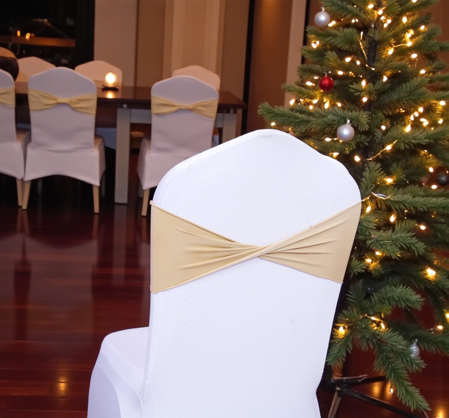 MDS 150 Pack Spandex Chair Sashes for Weddings and Parties