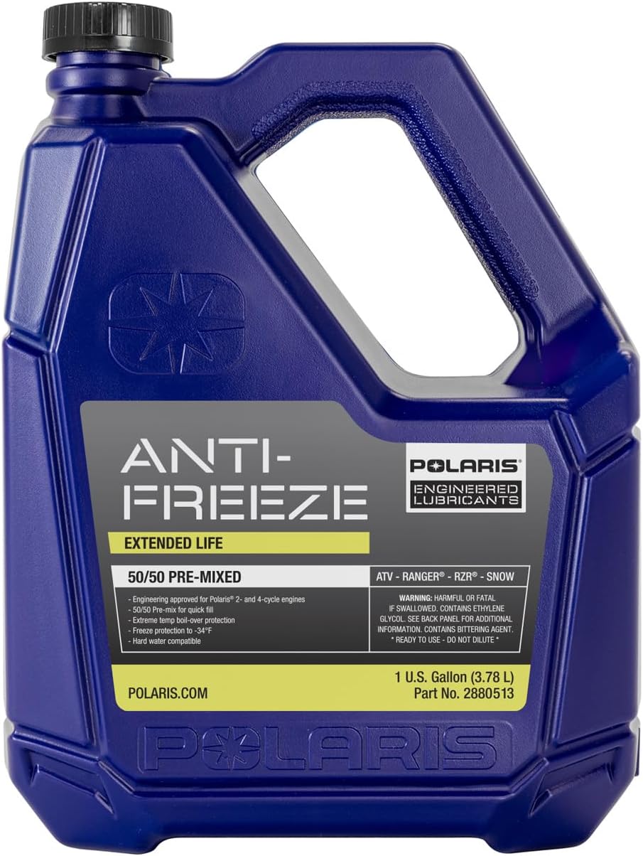 Polaris Antifreeze Coolant 50/50 Premix for Snowmobiles & Off-Road