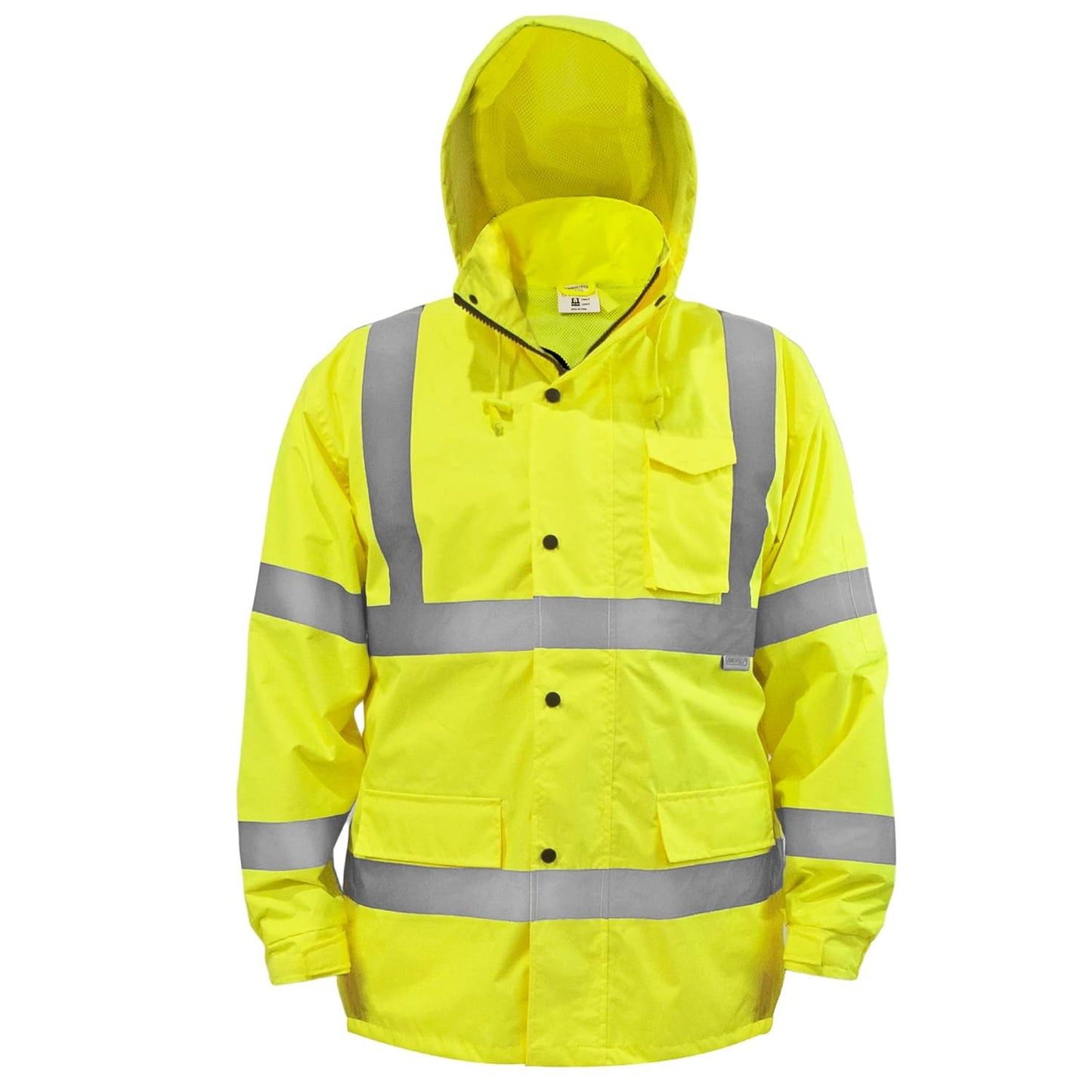 JORESTECH Safety Rain Jacket High Visibility Yellow/Lime Class 3