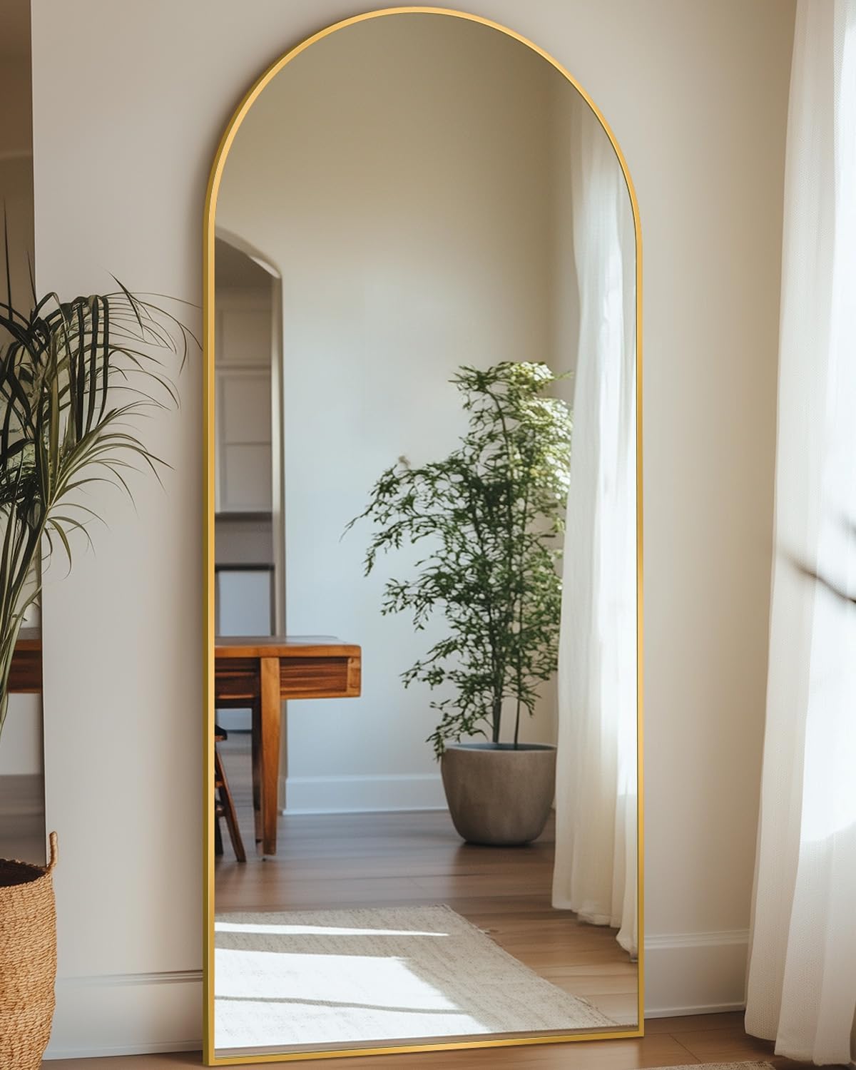 Antok Full Length Mirror 64in Arched Design for Any Room