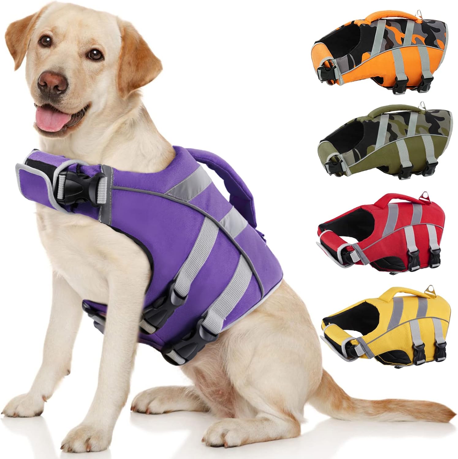Kuoser Dog Life Jacket for Safety and High Visibility Fun