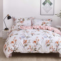 OAITE Duvet Cover Set 100% Cotton Floral Duvet Cover - Soft, Durable