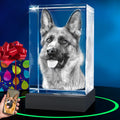 ArtPix 3D Premium Crystal Dog Photo - Personalized Memorial Gift