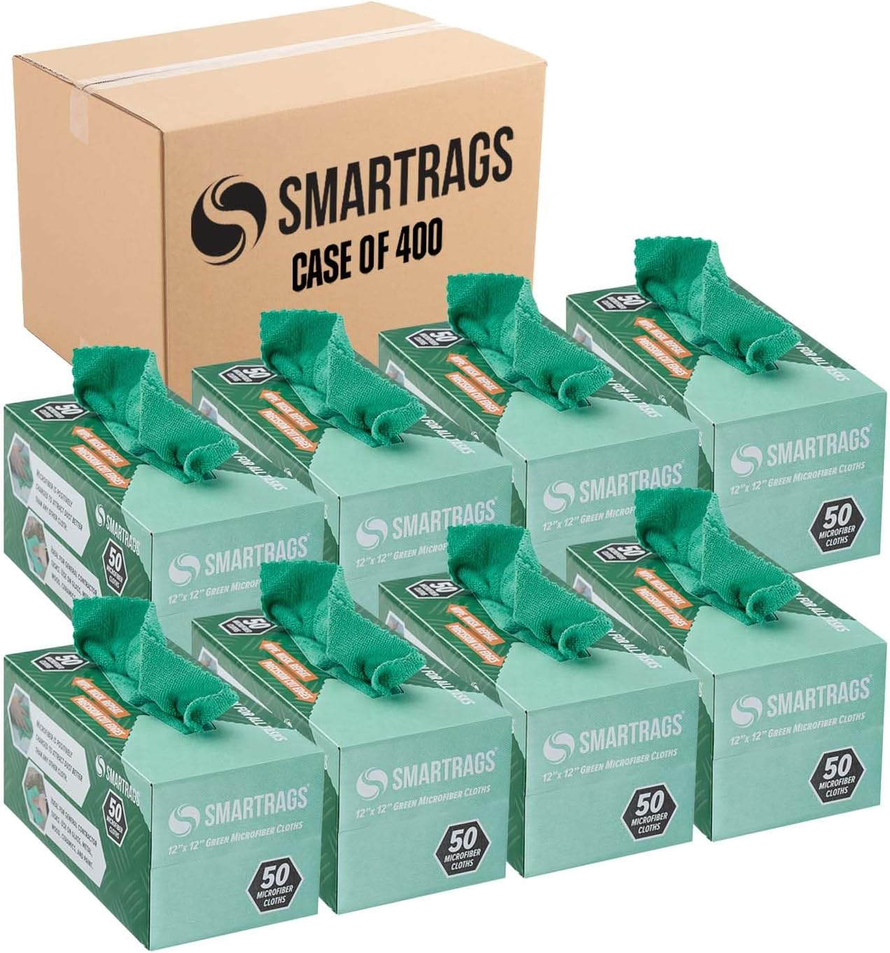SmartRags Microfiber Cleaning Cloths - Lint Free & Scratch Free