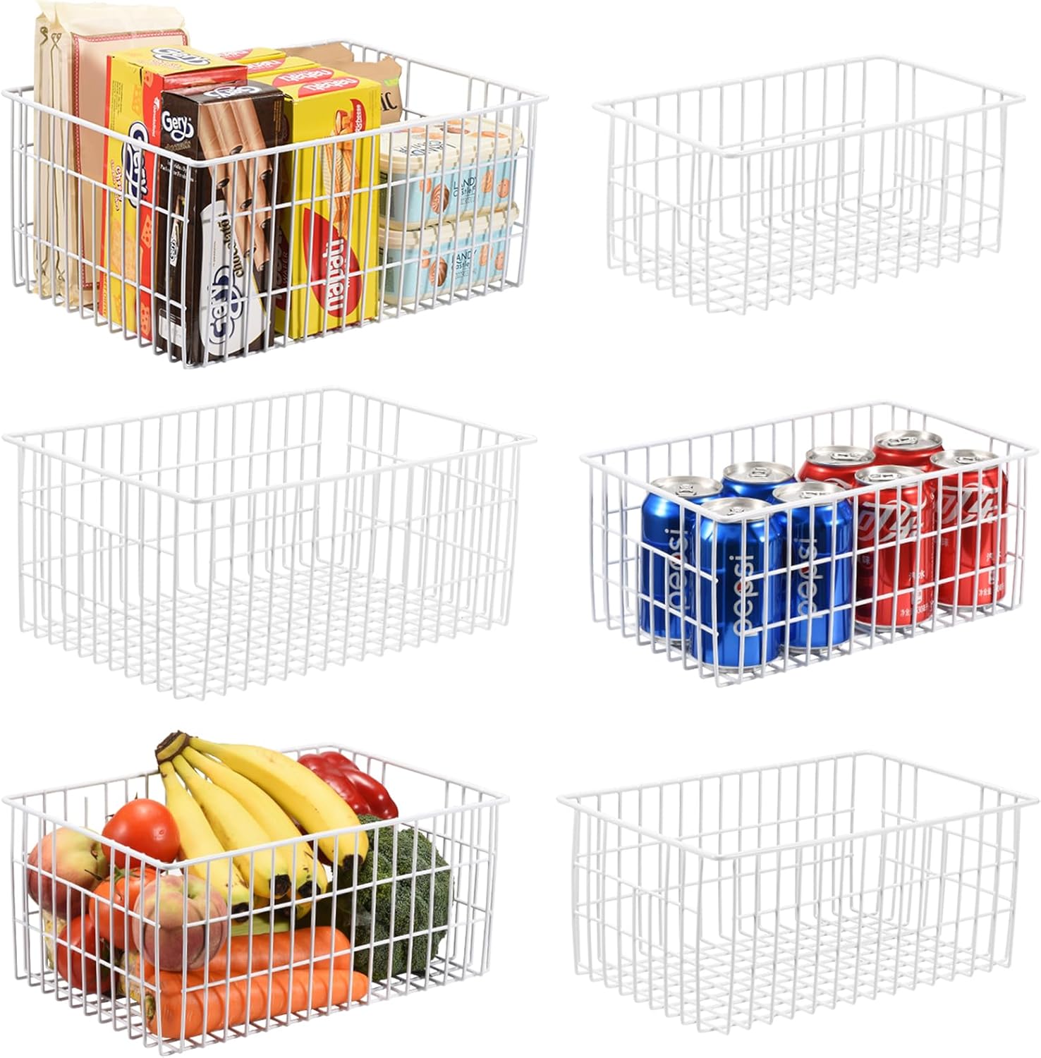 Orgneas Freezer Organizer Bins for Efficient Food Storage