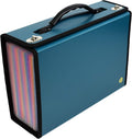 CNK Accordion File Organizer 36 Pocket Teal Folder - Durable, Secure
