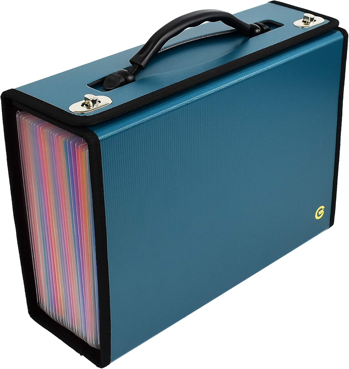 CNK Accordion File Organizer - Durable 36 Pocket Teal Folder