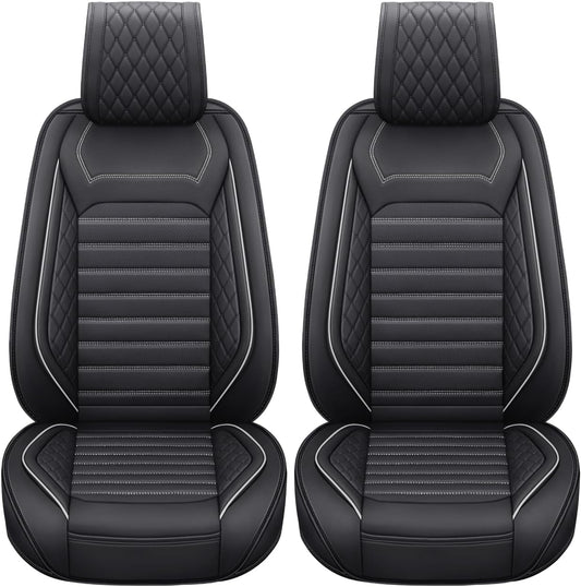 Aierxuan 2PCS Seat Covers Leather Cushions for Cars