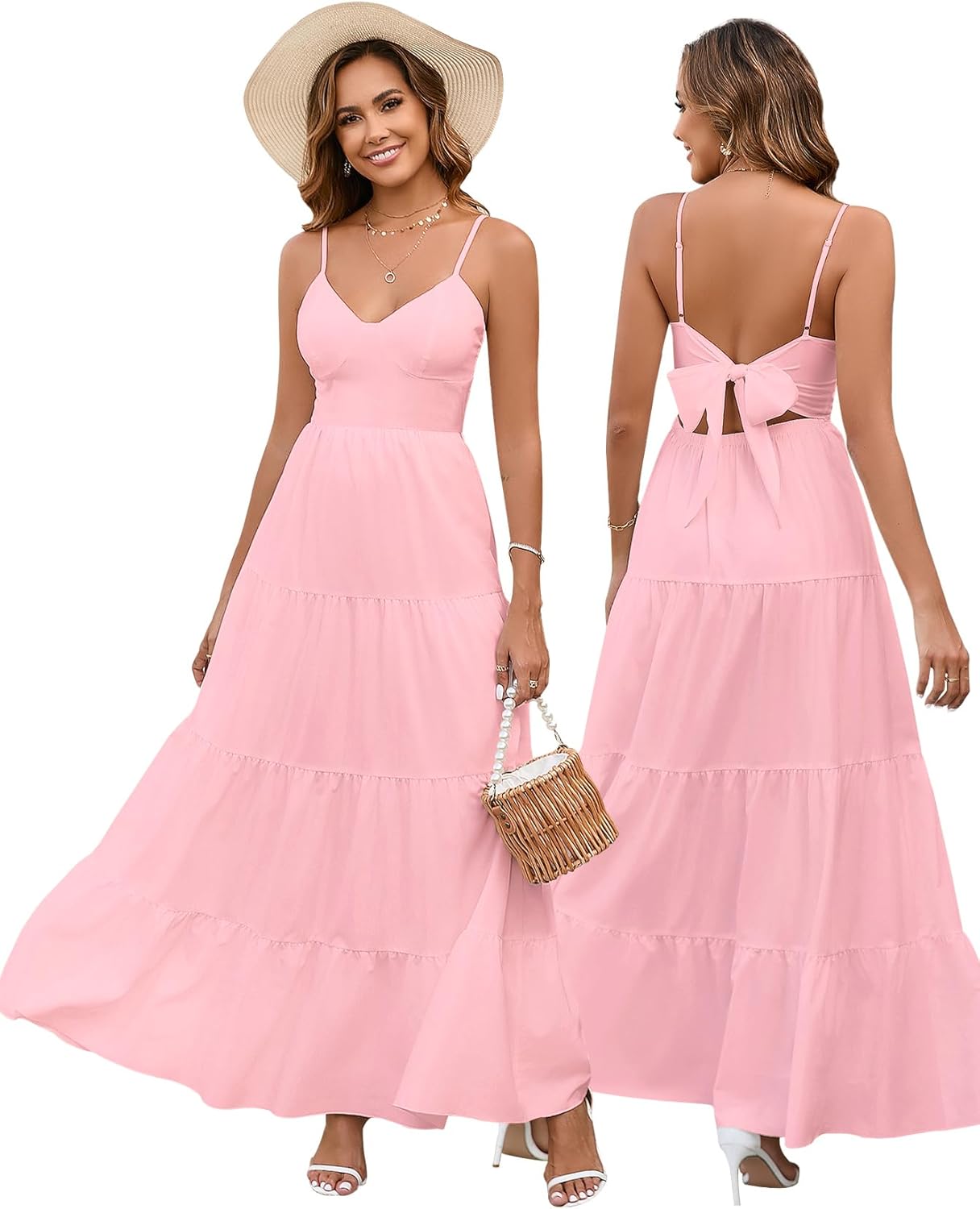 HTZMO Women Casual Summer Floral Maxi Sundress for Every Occasion
