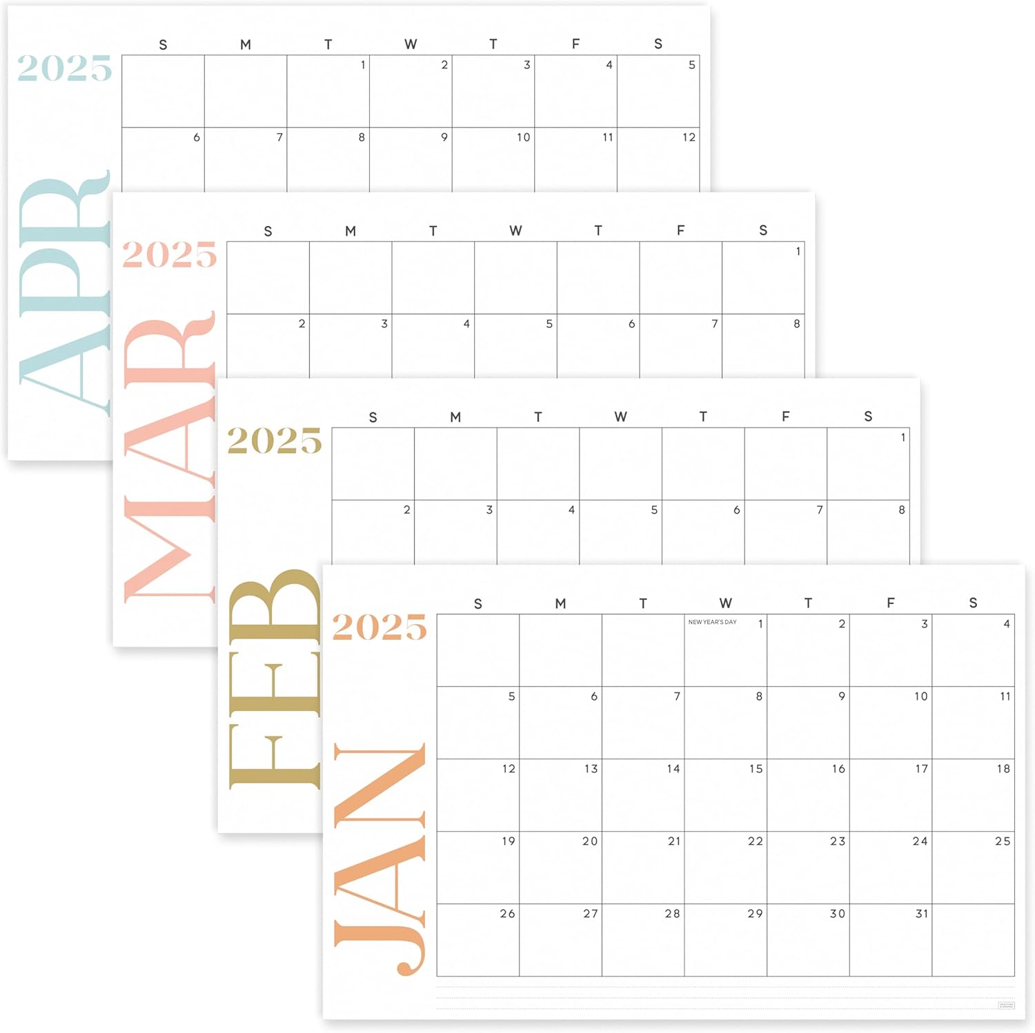 S&O 2025-2026 Desk Calendar - Tear-Away Pages - Academic Planner