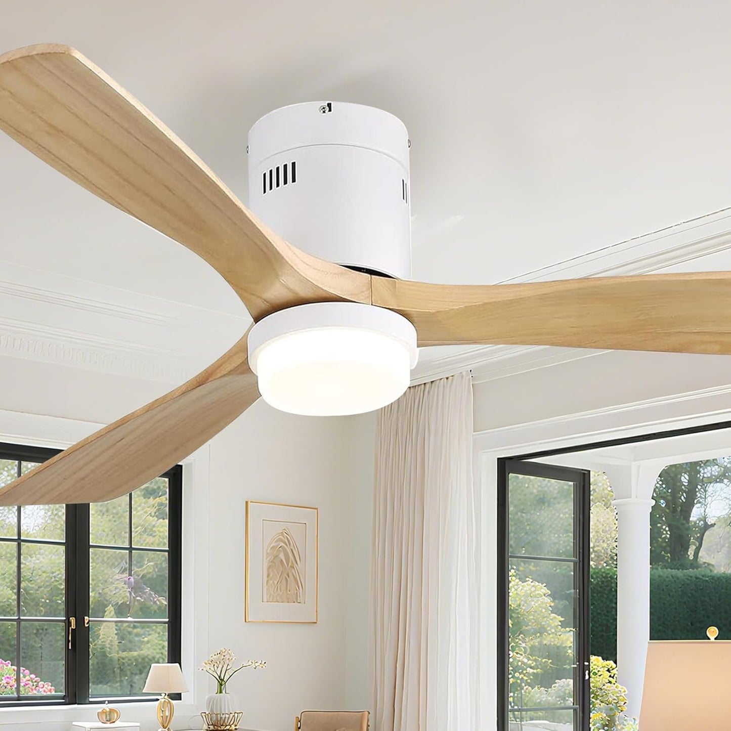 Sofucor 52 Inch Ceiling Fan with Lights and Remote Control