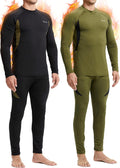 romision Thermal Underwear Set for Men - Fleece Lined Base Layer