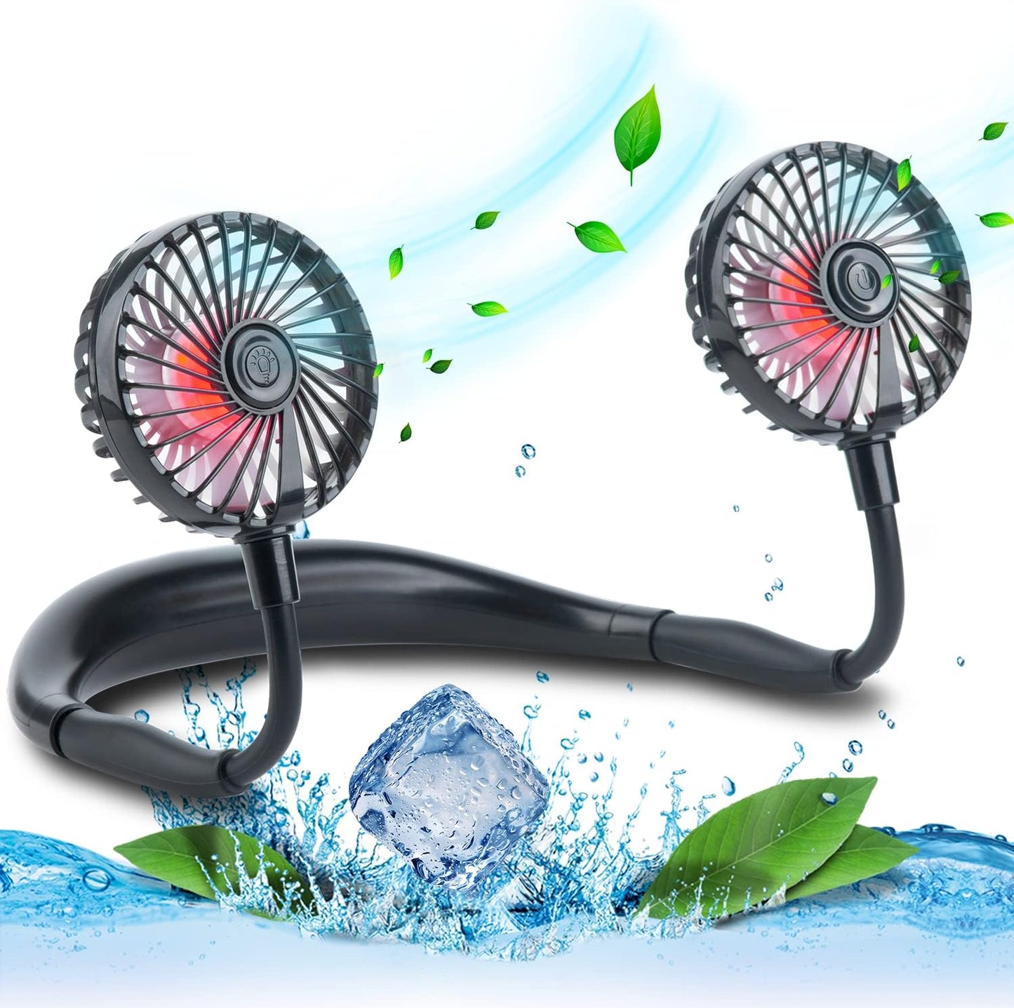 VAGAU Portable Cooling Neck Fan - Stay Cool Anywhere!