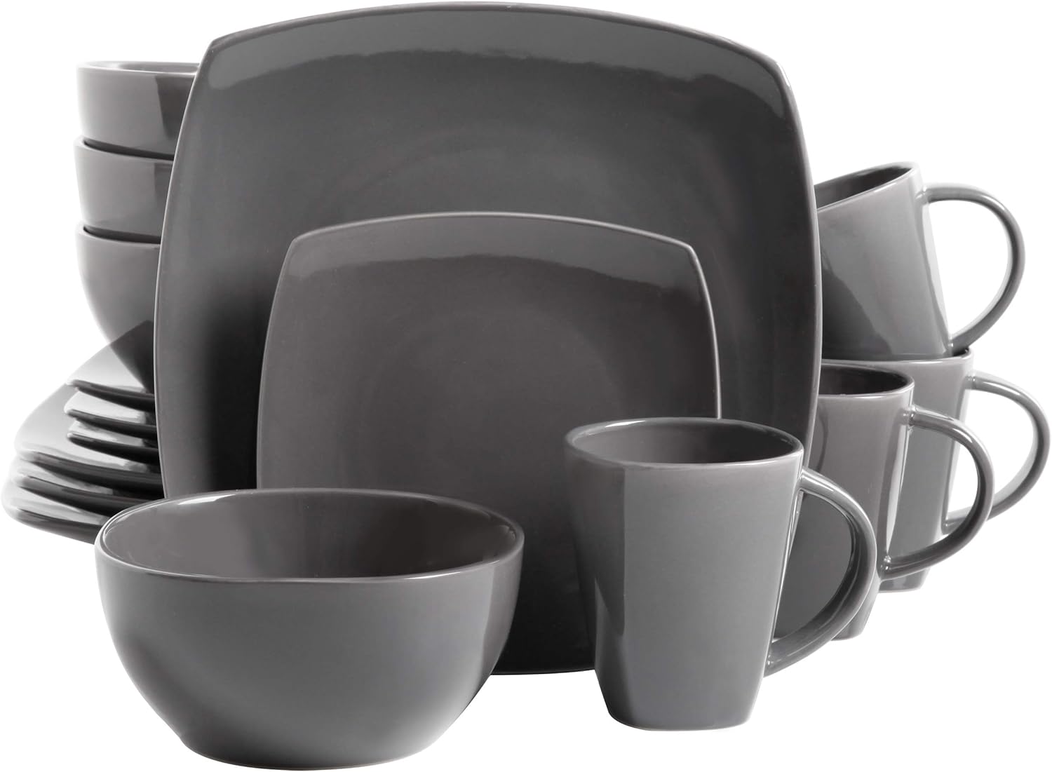 Gibson Soho Lounge Square Reactive Glaze Dinnerware Set Review
