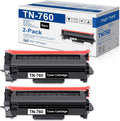 TN760 High-Yield Black Toner Cartridge Twin Pack for Brother Printers