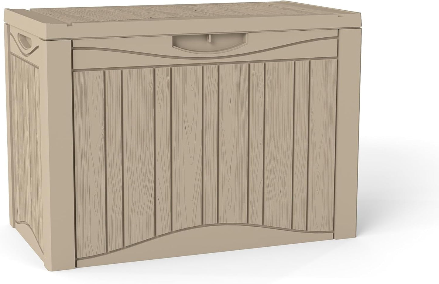 50 Gallon Lockable Resin Deck Box for Outdoor Storage Needs