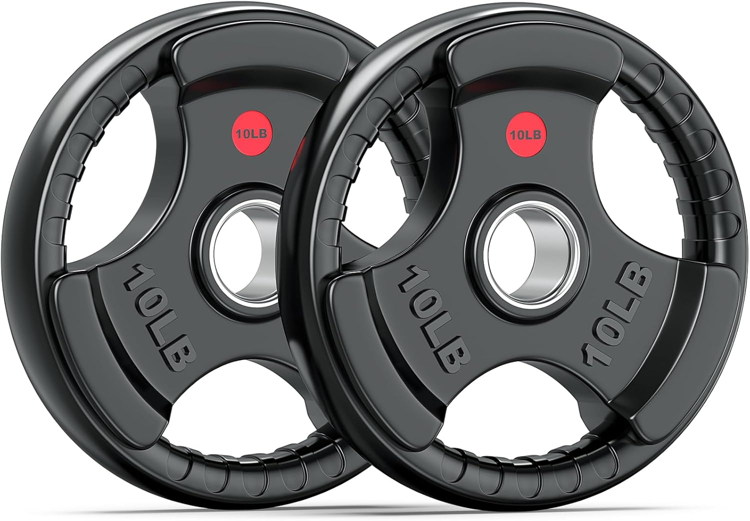 Rubber Weight Plates for Barbell - Ideal for Weightlifting and Gym